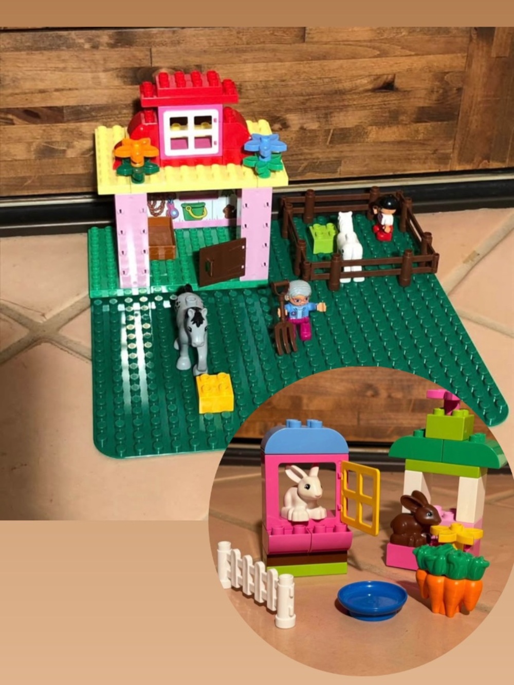 Bundle of Horse Stable and Bunnies RETIRED DUPLO sets